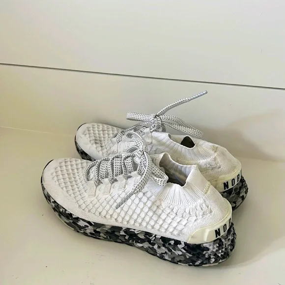 NOBULL Shoes Nobull Knit Runners White Grey Poshmark